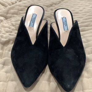 Prada black mules
